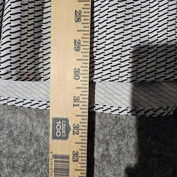 Perry Ellis Motion Shirt Mens 2XL Slim Fit Black White Pattern Stretch Button Up - Picture 4 of 7